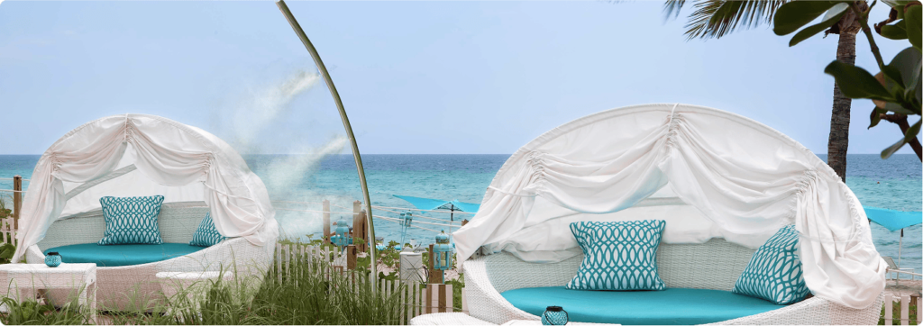 image-Liquid Shade – Resort Outdoor Misting Shade System
