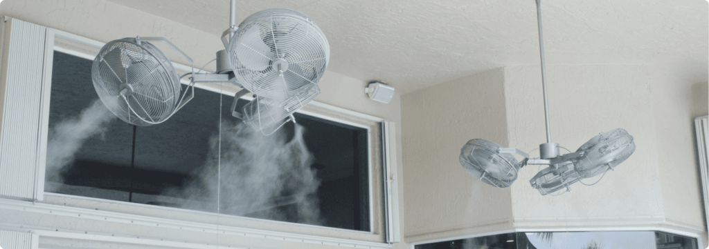 image- Tri-Mist Misting Cooling Celling Fans