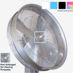 Image- 24″ Coastal Windchaser Stainless Steel Fan